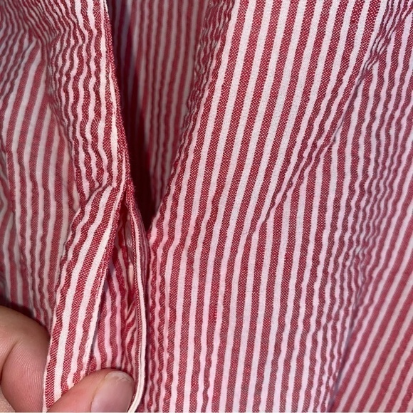 Lafayette 148 Striped Button Blouse - Picture 3 of 5